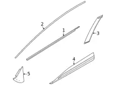 MOULDING '802836RA0A NISSAN