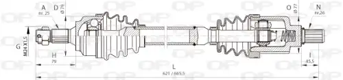 Рулевая тяга OPEN PARTS DRS6368.00