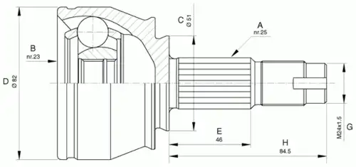 Рулевая тяга OPEN PARTS CVJ5651.10