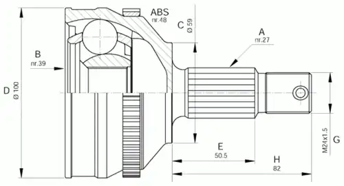 Рулевая тяга OPEN PARTS CVJ5646.10