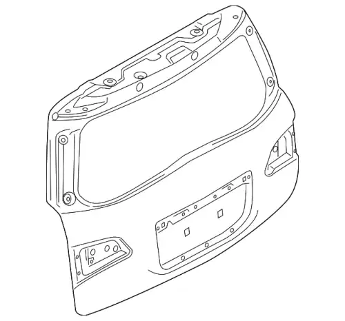DOOR ASSY-BACK K010M-6JLAC NISSAN