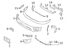 BUMPER-INNER FT 62014-9FV1B NISSAN