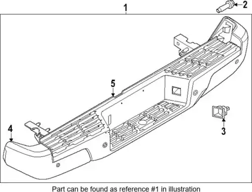 BUMPER ASSY RR 85010-9BU0D NISSAN