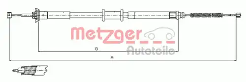 Рулевая тяга METZGER 12.1500