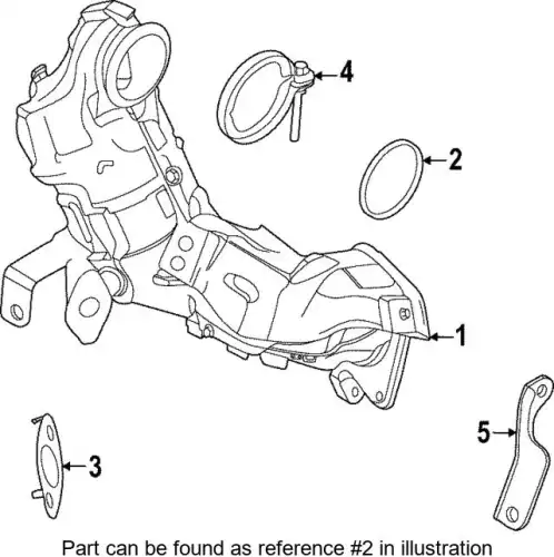 GASKET-CONVERTOR 14445-6RC0A NISSAN