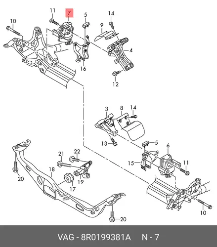 ПОДШИПНИК ДВИГАТЕЛЯ 8R0 199 381 A VAG