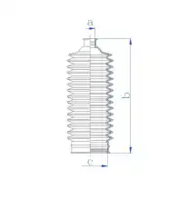 компл. пыльника рул. рейки Hond 84199 SPIDAN