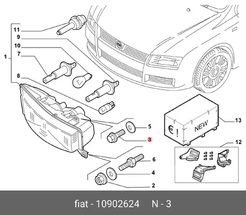 Болт 10902624 ALFA ROMEO
