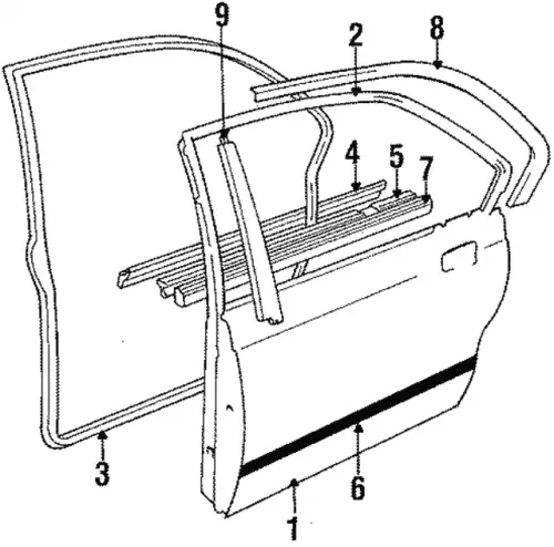 Уплотнитель двери BMW 51 22 1 845 073