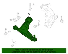 LINK COMPL-TRANSVERSE,LH 54501-6RA0B NISSAN
