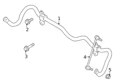 STABILIZER ASSY FRONT 54610-6RA0C NISSAN