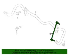 ROD ASSY-CONNECTING,STABILIZER 54668-6RA0A NISSAN