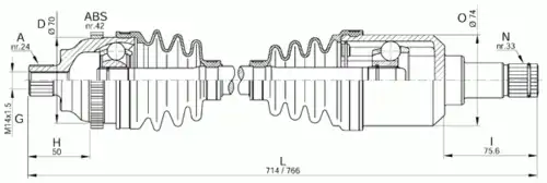 Рулевая тяга OPEN PARTS DRS6291.00