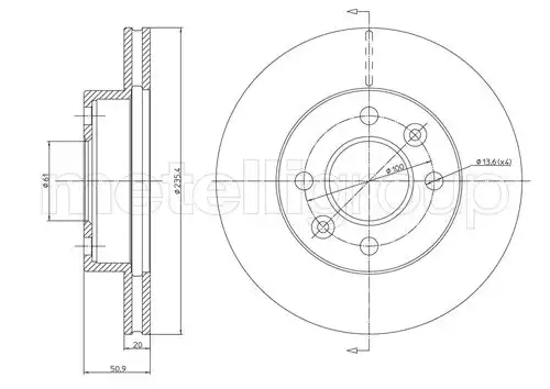 Тормозной диск TRUSTING DF1001