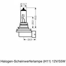 Автолампа PGJ19-2 OSRAM 64216TSP H11 24