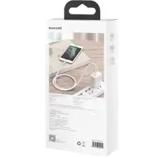 Baseus Cafule Series Metal Data Cable USB to IP 2.4A 1m White CALJK-A02