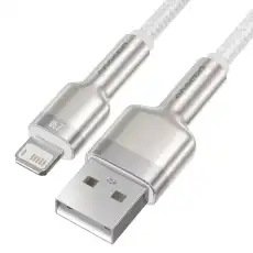Baseus Cafule Series Metal Data Cable USB to IP 2.4A 1m White CALJK-A02