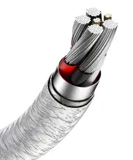 Baseus Cafule Series Metal Data Cable USB to Type-C 66W 1m White CAKF000102