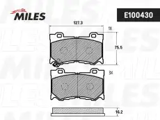 Тормозные колодки дисковые MILES E100430