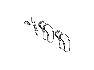 Тормозные колодки дисковые DODGE 68065743AA