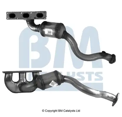 Катализатор EURO 3 BMW 5 (E39), 5 (E60), 5 (E61), 7 (E65, E66, E67), X BM91455H BM CATALYSTS