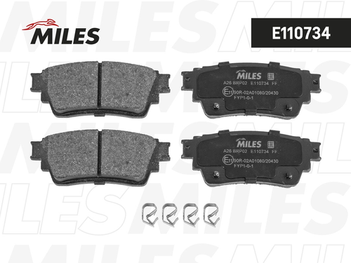 Тормозные колодки дисковые MILES E110734