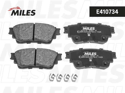 Тормозные колодки дисковые MILES E410734