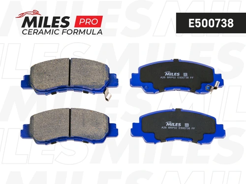 Тормозные колодки дисковые MILES E500738