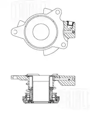 Подшипник выжимной сцепления TRIALLI CT 2403