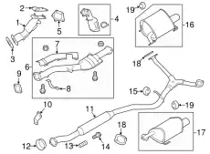ГЛУШИТЕЛЯ ЧАСТЬ 44300VA210 SUBARU
