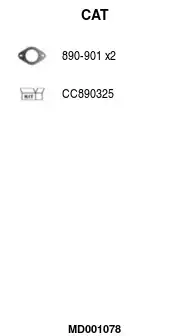 Катализатор MD001078 FA1