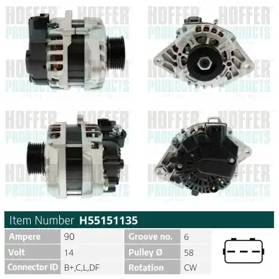 Генератор HOFFER H55151135