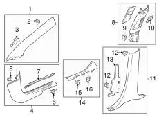 F-MOLDING 84283033 GM