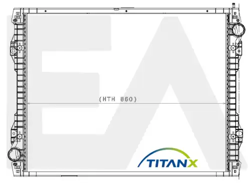 Радиатор системы охлаждения двигателя EACLIMA 31R63010T