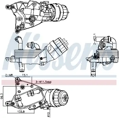Масляный радиатор NISSENS 91349