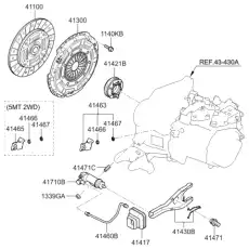 Корзина сцепления KIA 4130024530