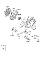 Диск сцепления KIA 4110023031