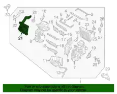 Радиатор печки MOBIS 97138G3000