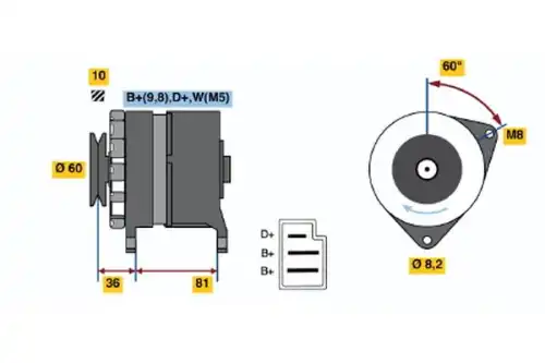 Генератор BOSCH 0 120 489 252