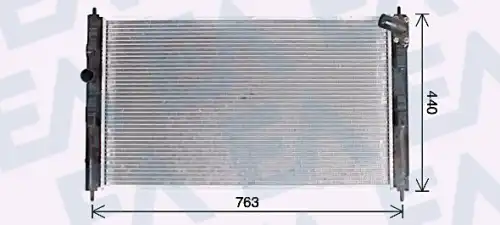 Радиатор системы охлаждения двигателя EACLIMA 31R51140