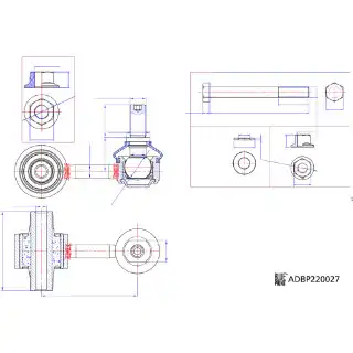Тяга стабилизатора BLUE PRINT ADBP850025