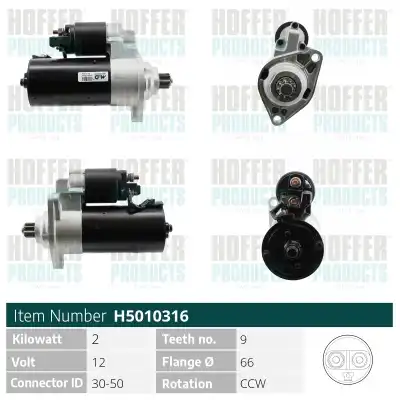Стартер HOFFER H5010316