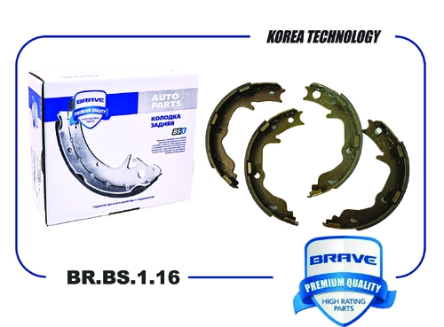 Тормозные колодки дисковые BRAVE BR.BS.1.16