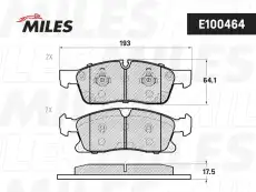 Тормозные колодки дисковые передняя ось MILES E100464