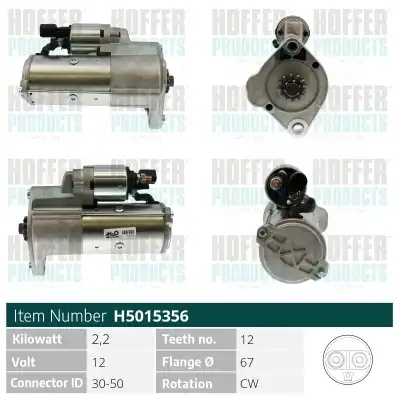 Стартер HOFFER H5015356