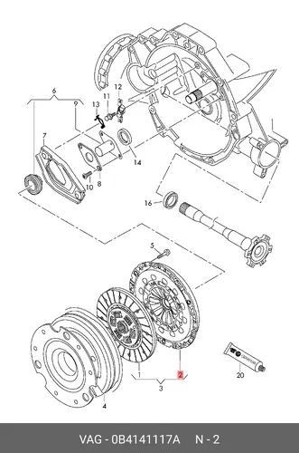 Корзина сцепления VAG 0B4141117A