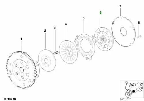 Диск сцепления BMW 21 21 7 670 454