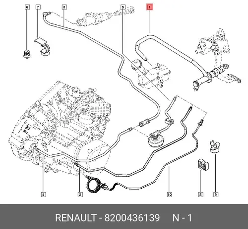 Цилиндр сцепления RENAULT 8200436139