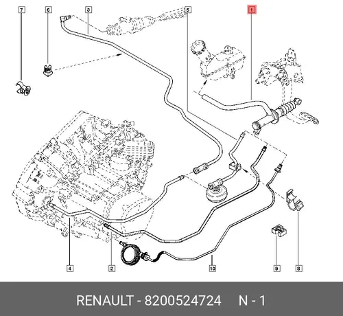 Цилиндр сцепления RENAULT 8200524724