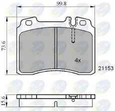 колодки дисковые торм. перед. MB CBP01006 COMLINE